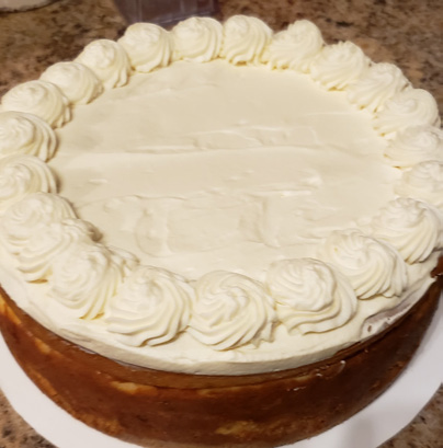 Banana Cream cheesecake by Linda's Specialty Cheesecakes.