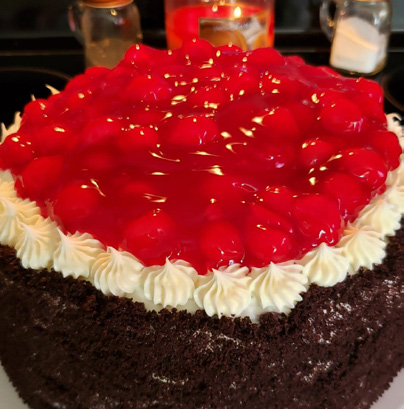 Black Forest cheesecake by Linda's Specialty Cheesecakes.