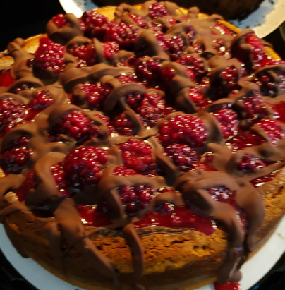 Blackberry Cobbler cheesecake