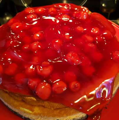 Cherry cheesecake
