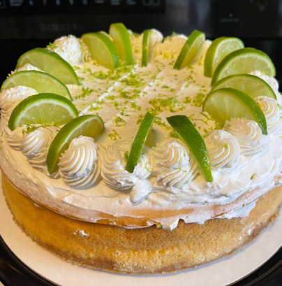 Key Lime cheesecake by Linda's Specialty Cheesecakes.