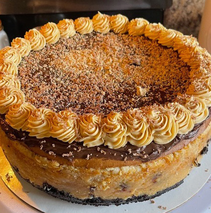 Oreo Peanut Butter Reese's cheesecake