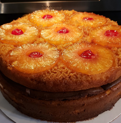 Pineapple Upside Down cheesecake by Linda's Specialty Cheesecakes.